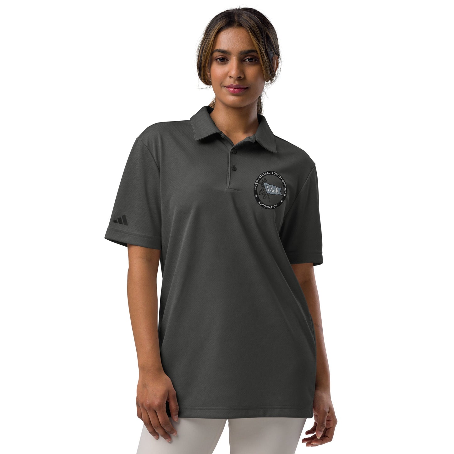 adidas space-dyed polo